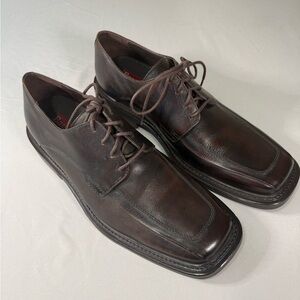 G.H. Bass Flex Flatley Brown Leather Dress Shoes 10.5M